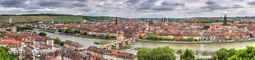 Übersicht über den Stadtkern von Würzburg