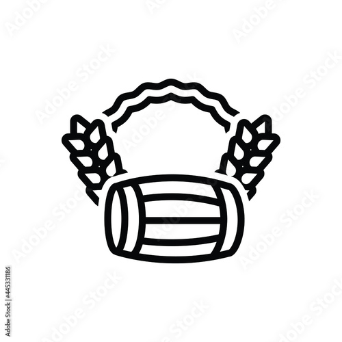 Black line icon for baisakhi