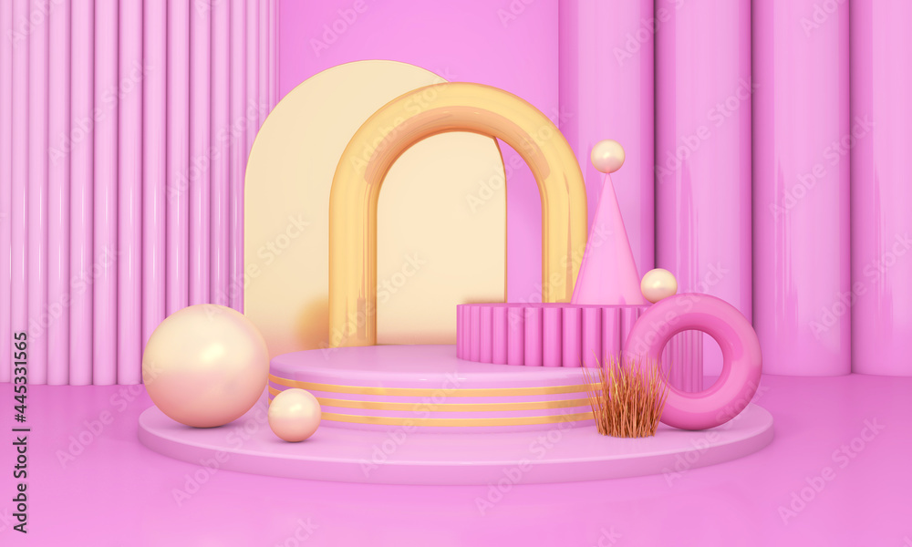 Podium and wall scene abstract background. 3D illustration, 3D rendering
Podium and wall scene abstract background. 3D illustration, 3D rendering