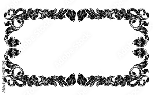 Filigree Heraldry Leaf Patt...