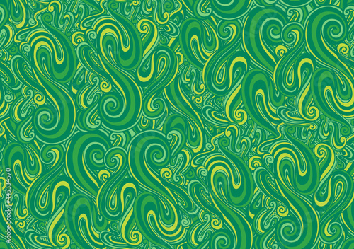 Seamless pattern wave abstract.Line drawing style.Fashion textile fabric.