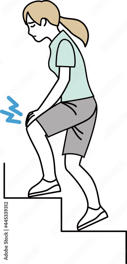 膝痛のイラスト