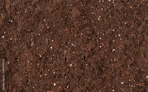 Soil texture detail for gardening Top view for design