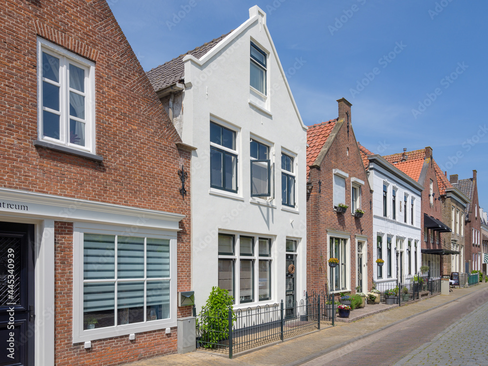 De Voorstraat in Willemstad, Noord-Brabant Province, The Netherlands