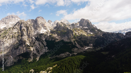 Amazing view of mountain in Albanian Alps