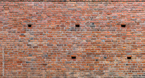 Background of old brick wall pattern texture