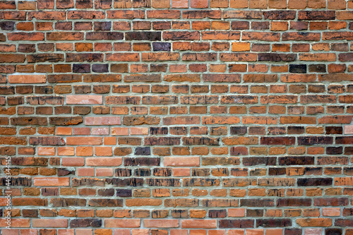 Background of old brick wall pattern texture