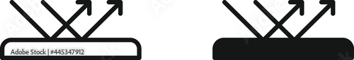Protective glass icon , vector ilustration