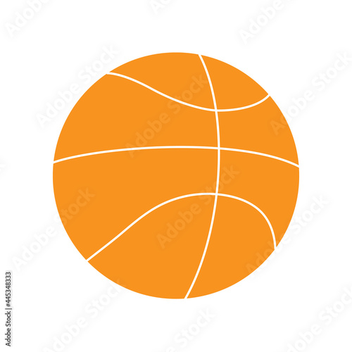 Basketball ball. Doodle style icon. © Ольга Зуевская