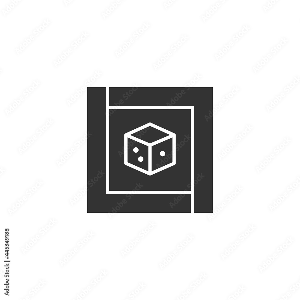 Dice icon isolated on white background. Entertainment symbol modern, simple, vector, icon for website design, mobile app, ui. Vector Illustration Dice icon isolated on white background. Entertainment symbol modern, simple, vector, icon for website design, mobile app, ui. Vector Illustration