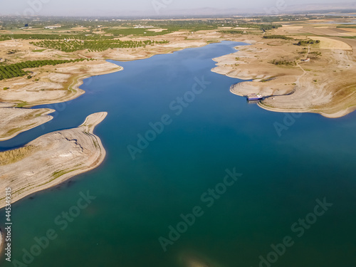 Aerial view of the Karakaya Dam in Turkey photo