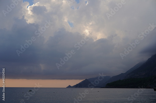 clouds and sea at sunrise 