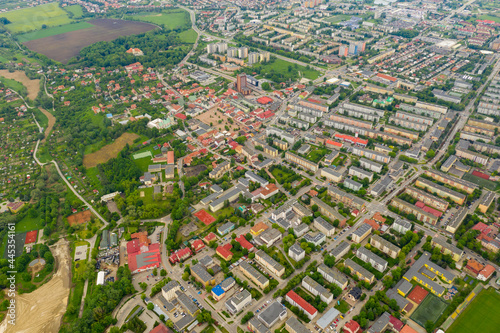 aerial view of the city