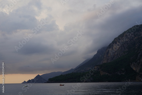 cloudy weather at seaside