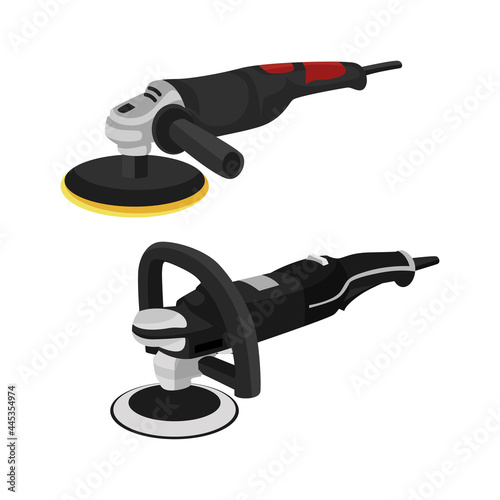 bundle car polisher vector illustration perfect for your design photo