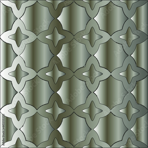 steel metallic gradient with a repeating pattern. Abstract metallic background.