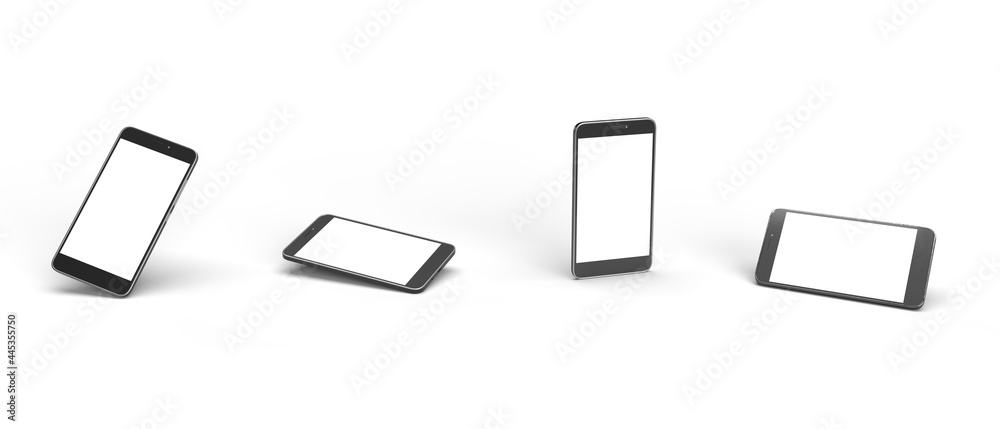 3d design smartphone in different perspectives 3d design smartphone in different perspectives