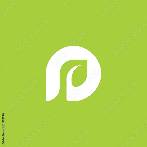 letter P leaf logo