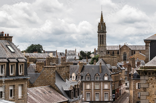 view from Thomas Becket square in Avranches, Normandy photo