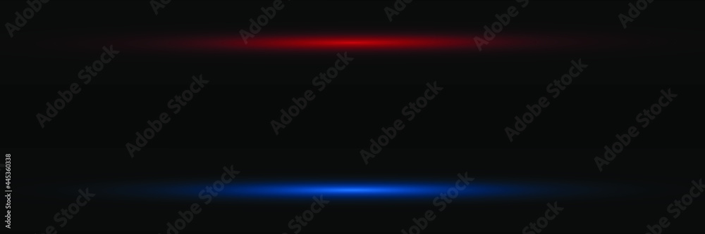 Abstract neon blue and red lights lines on black background vector illustration. Easy replace use to any image. Abstract neon blue and red lights lines on black background vector illustration. Easy replace use to any image.