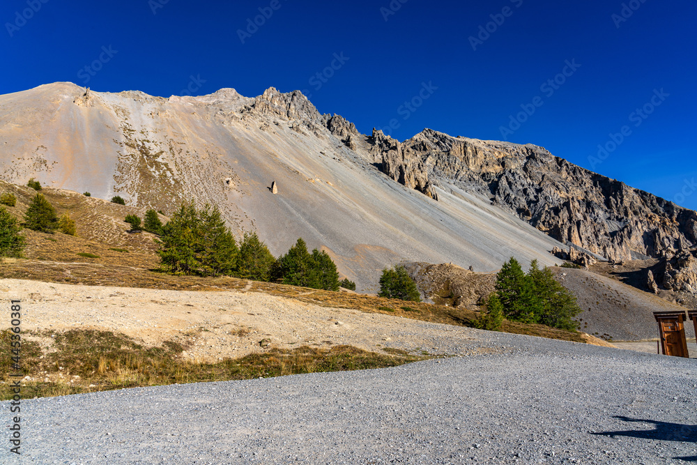 The Deserted Casse and the Izoard Pass in the french Alps, France.