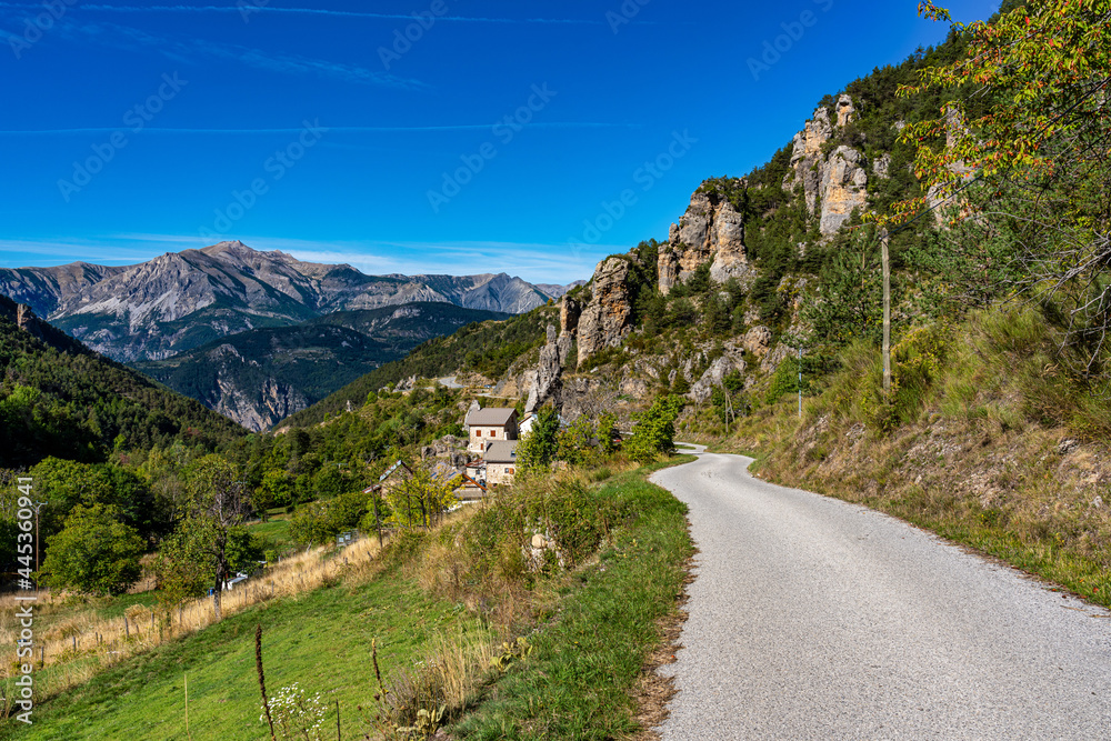 Panoramic view of the Mercantour National Park near Valberg, French Alps Panoramic view of the Mercantour National Park near Valberg, French Alps