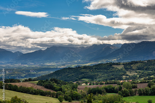 Landscape at Monestier de Clermont near Annecy in Haute-Savoie region of France