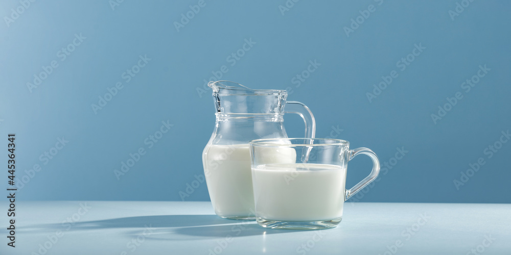 Fresh cold milk and free space for your decoration Fresh cold milk and free space for your decoration