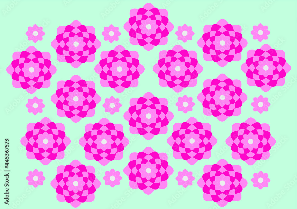 seamless pattern with pink flowers seamless pattern with pink flowers