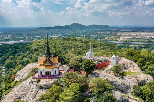 Aerial view of Wat Phra Phutthachai in Saraburi  Thailand