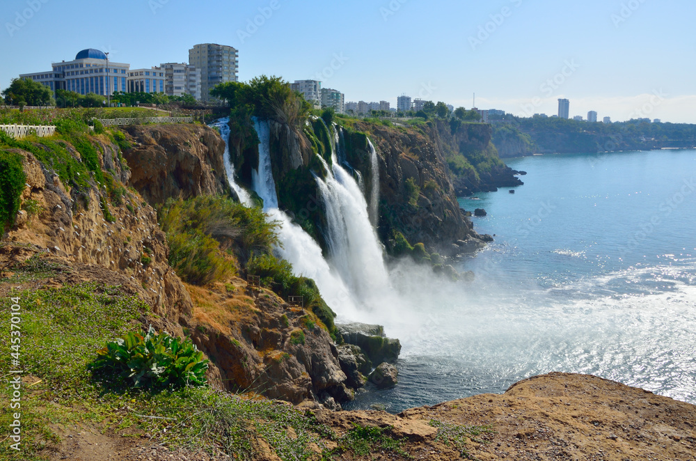 Duden Falls. River Duden in Antalya Turkey Duden Falls. River Duden in Antalya Turkey