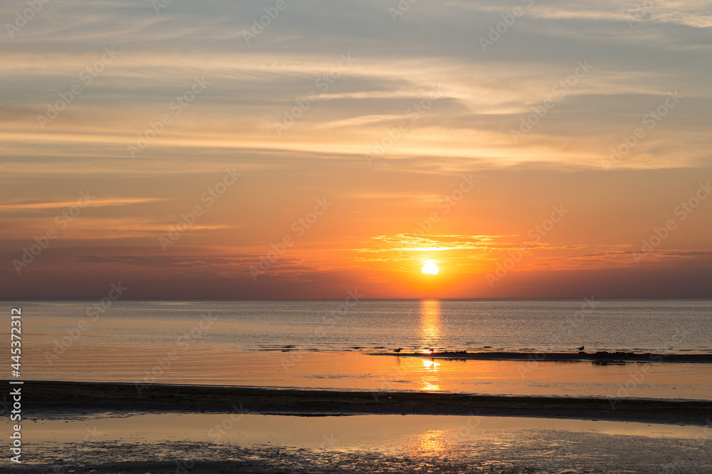Fototapeta premium sunset over the sea