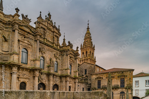 Santiago de Compostela, Spain. Place of immaculate in Santiago de Compostela. Santiago de Compostela is the capital of the autonomous community of Galicia, in northwestern Spain.