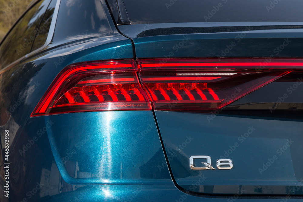 Audi Q8 is a fullsize luxury crossover SUV coupe made by Audi that was