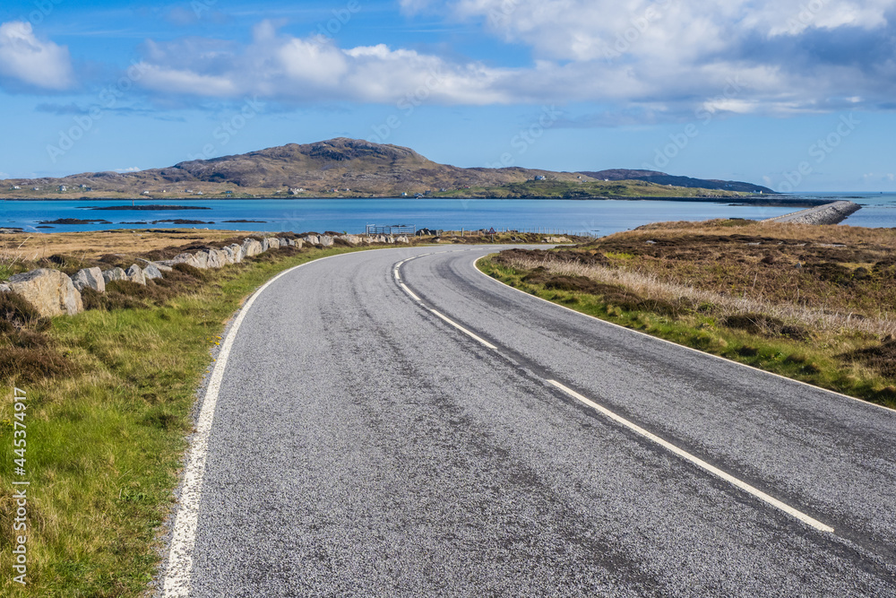 Eriskay is an island in the Outer Hebrides and is located between South Uist and Barra