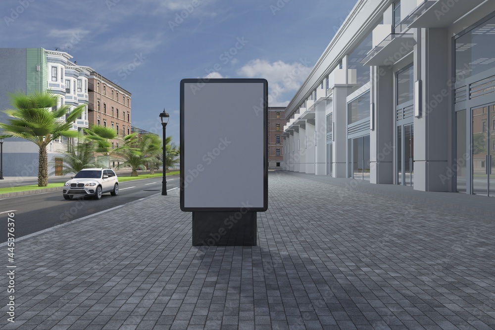Fototapeta premium Mufi Sign Board Mockup