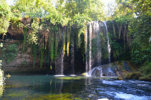 Fototapeta Naklejka Na Ścianę i Meble -  Upper Duden Falls. River Duden in Turkey