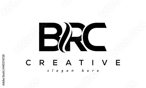 Letter BRC creative logo design vector