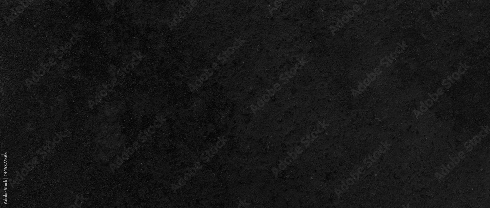 Panorama of Dark grey black slate background or texture. Black granite slabs background - obrazy, fototapety, plakaty 