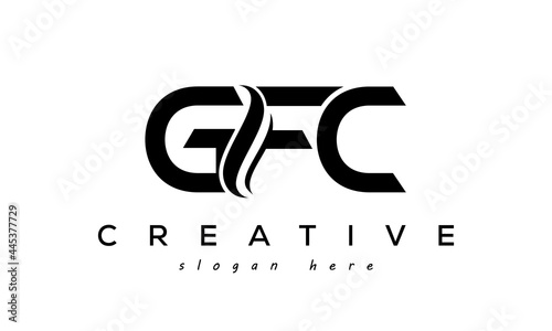 Letter GFC creative logo design vector photo