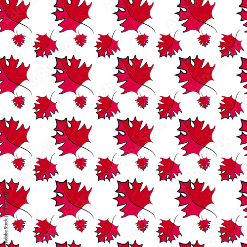 Autumn Pattern. Stock graphics. Leaves