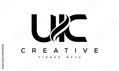 UIC creative luxury logo design photo