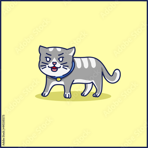 Cute cat pet vector design © Sovcute