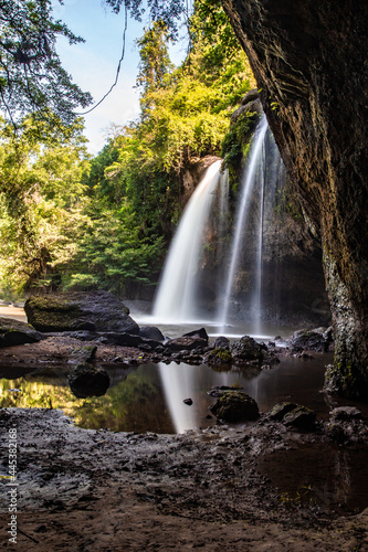 Haew Suwat Waterfall in Khao Yai National Park in Nakhon Ratchasima  Thailand