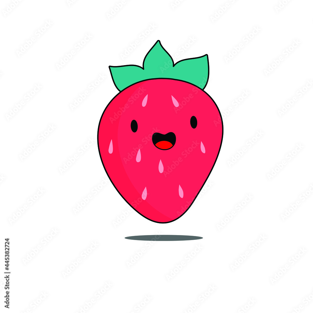 Obraz premium strawberry isolated on white background