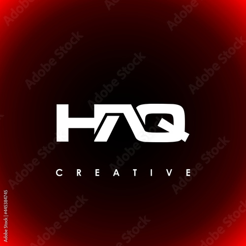 HAQ Letter Initial Logo Design Template Vector Illustration photo