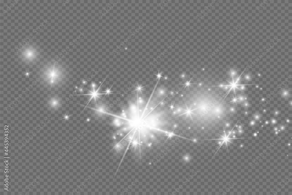 Christmas golden dust, yellow sparks and golden stars shine with a special light. Vector sparkles with sparkling magic dust particles. Christmas golden dust, yellow sparks and golden stars shine with a special light. Vector sparkles with sparkling magic dust particles.