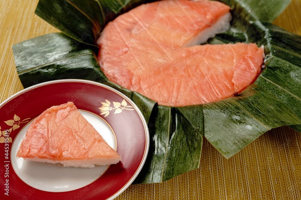富山の郷土料理 鱒寿し Stock Photo Adobe Stock