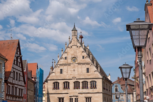 stadtplatz mit historischen Gebäuden in Weissenburg, Mittelfranken