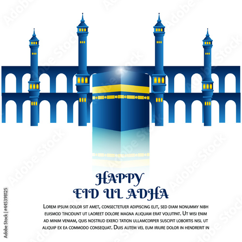 Eid Ul Adha Mubarak greeting card design